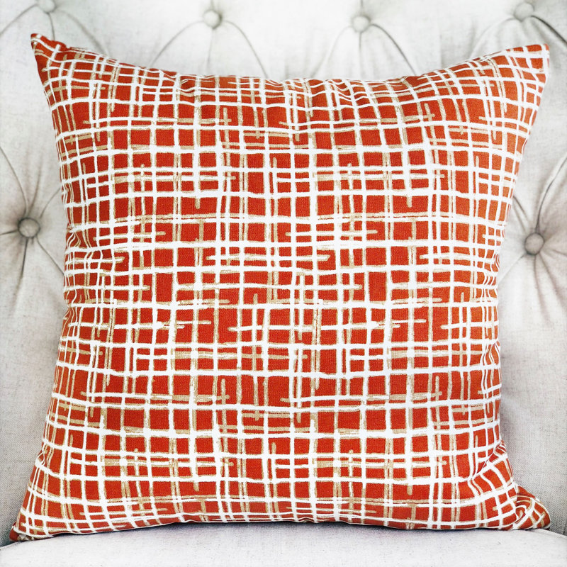 Oreiller de luxe à champs épicés, 18 po x 18 po, Coussin décoratif