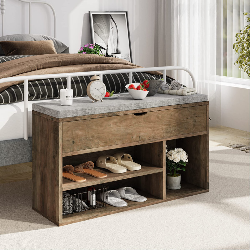 Shoe Storage Bench, Brown