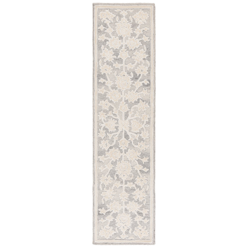 Tapis oriental en laine touffeté à la main Redento, Tapis de couloir 2 pi 3 po x 9 pi