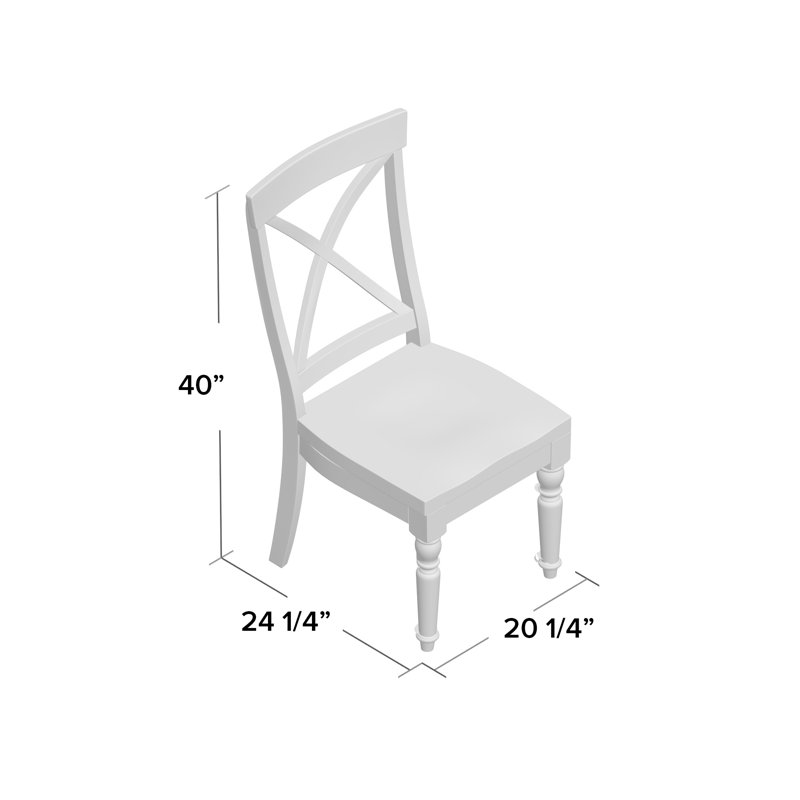 18'' H Solid Wood Side Chair