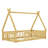 Creative Tent-Shaped Floor Bed With Secure Guardrails-88341196