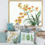 Orchidées jaunes rétro - peinture sur toile-60161928-60161929
