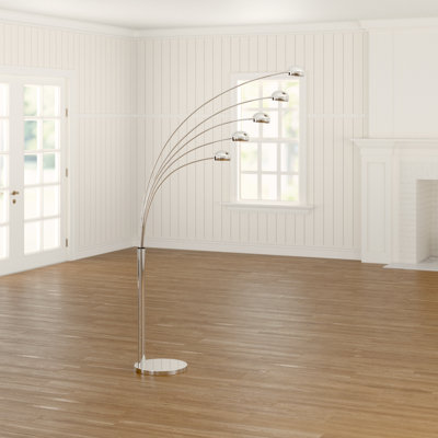 210cm Chrome Arched Floor Lamp