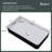 24”x14” White Ceramic with Black Porcelain Vessel Sink
