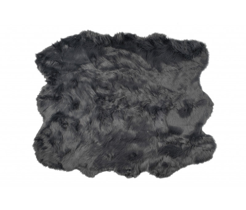 Tapis gris uni touffeté en acrylique, Nouveauté : 5 pi x 6 pi