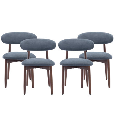 Vannie Upholstered Solid Wood Side Dining Chair
