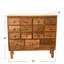 Commode d'apothicaire vintage en bois massif récupéré avec 15 tiroirs-1617611310