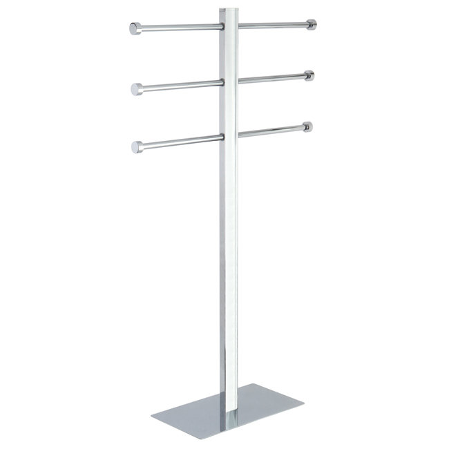Kingston Brass Edenscape Freestanding Triple Towel Rack, Chrome