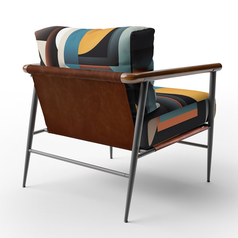 Fauteuil d'appoint rembourré Briadale, Noir, noir, noir, noir