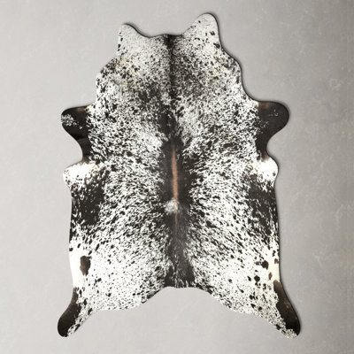 Charlize Handmade Cowhide Black/White Rug