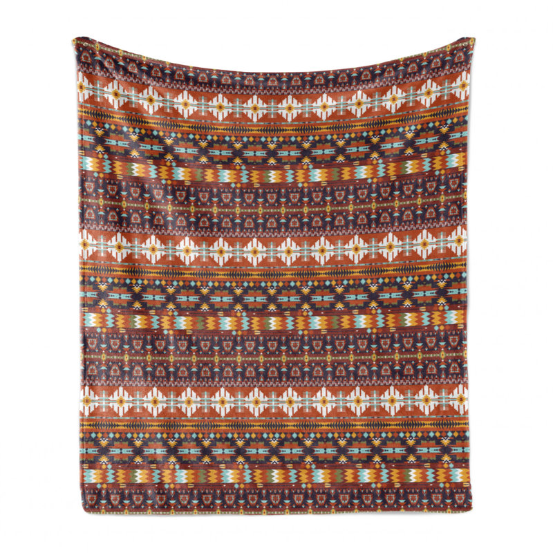 Hand Woven Throw Blanket, 50" W x 70" L