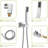 Dual Shower Head In - 16" Square Ceiling Mount System With -Balanced Valve, Rainfall And Handheld, Easy Installation Tarnish Removal 16 Inch Gravity Resistance-121169546