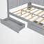 Lit de jour double rembourré avec bureau, station de charge et rangement-619856055