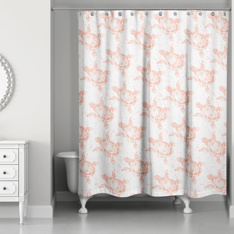 Comer Shower Curtain, Orange
