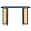 Narrow Console Table For Entrance, Style, Mid-Century Appeal, Solid Wood Construction, Storage Option, Navy Blue Table, Entryway With Living Room, Oval Tabletop, Legs,-2147055708