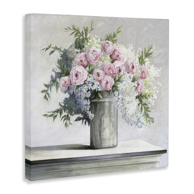 Doux roses roses, art mural sur toile par Dogwood