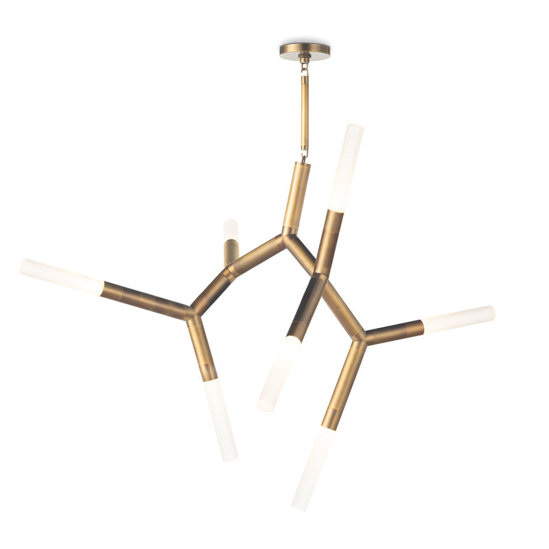 Lustre Traveller, Laiton naturel, L 44,5 po x H 43,5 po