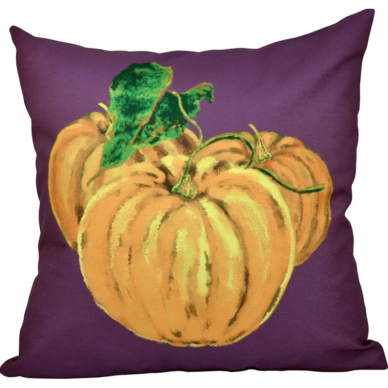Reversible Throw Pillow, 26" H x 26" W, Purple