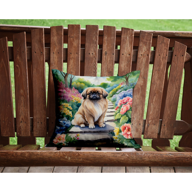 Coussin décoratif intérieur / extérieur Spring Path, H 14 po x l 14 po