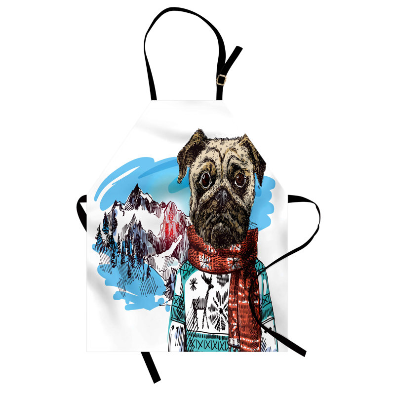 No Pattern Bib Apron