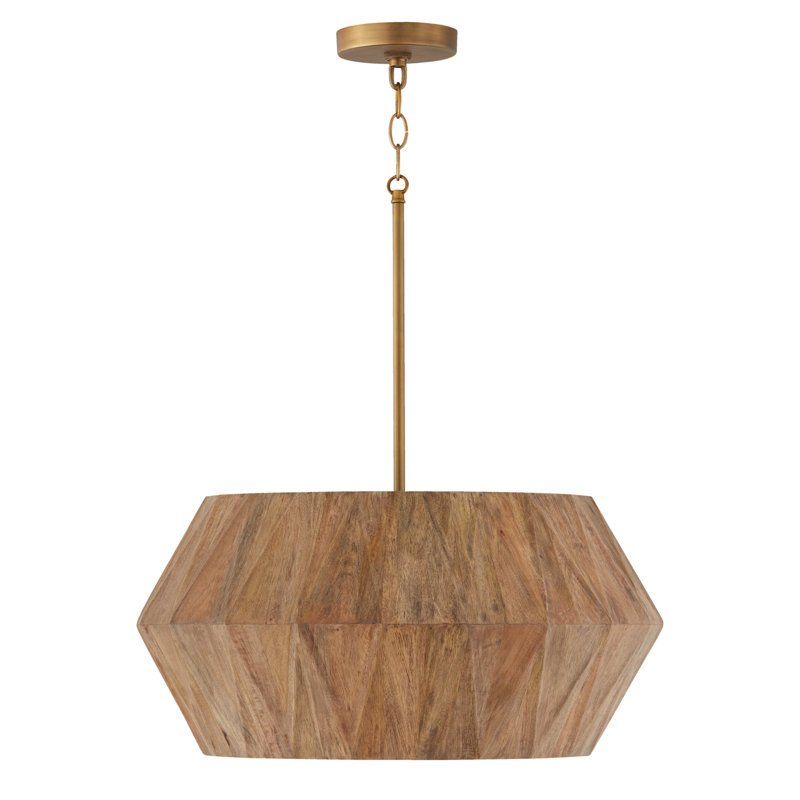 Nadeau 4 - Light White Geometric Pendant