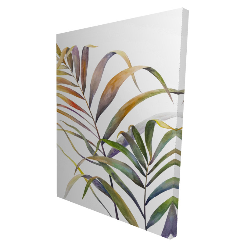 Watercolor Tropical Palm Leaves Canvas | Best Seller Decor