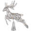 LED Lighted Reindeer Christmas Tree Topper - 13" - Warm White Lights-1763278767
