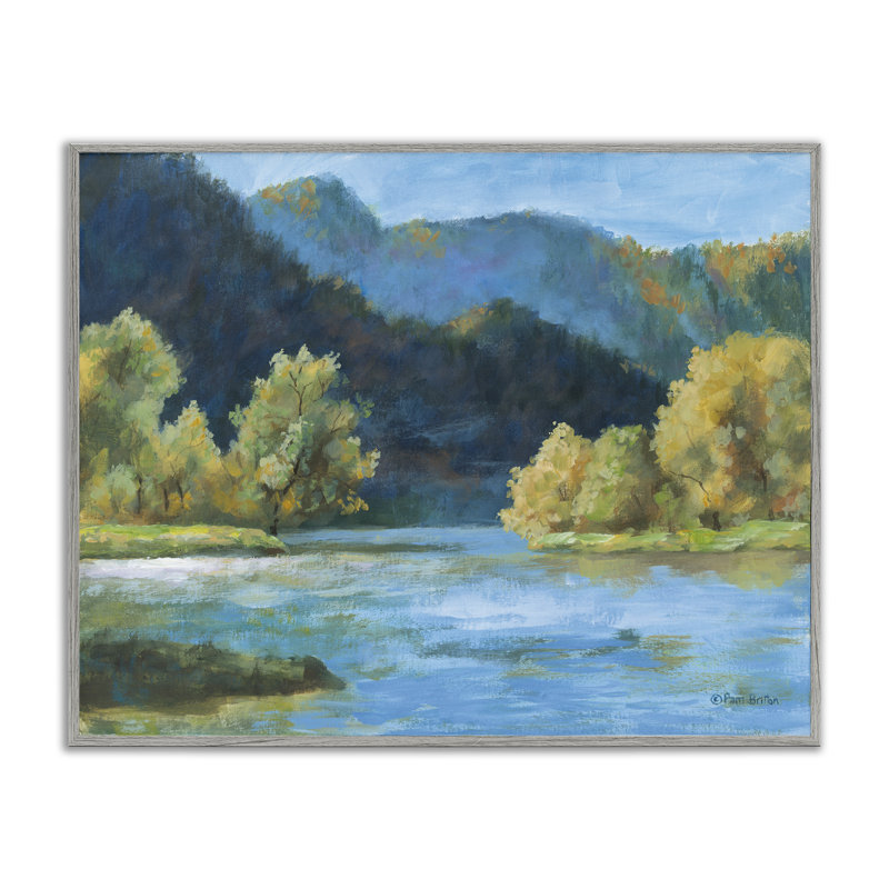  Art de giclée encadrée par Blue Britt, H 24 po x l 30 po, Estampe numérique Farmhouse
