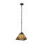  Mini-luminaire suspendu 1 lumière Tiffany