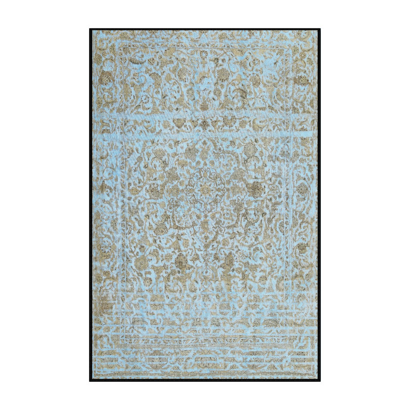 Tapis contemporain gris, Rectangle 5 pi x 8 pi