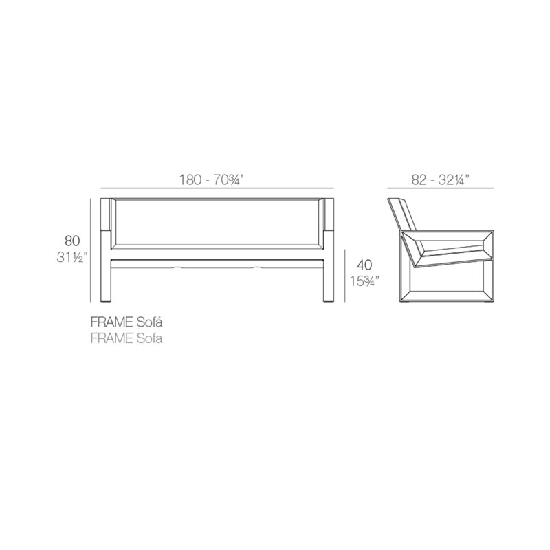 Frame - Resin Sofa - Basic, Black