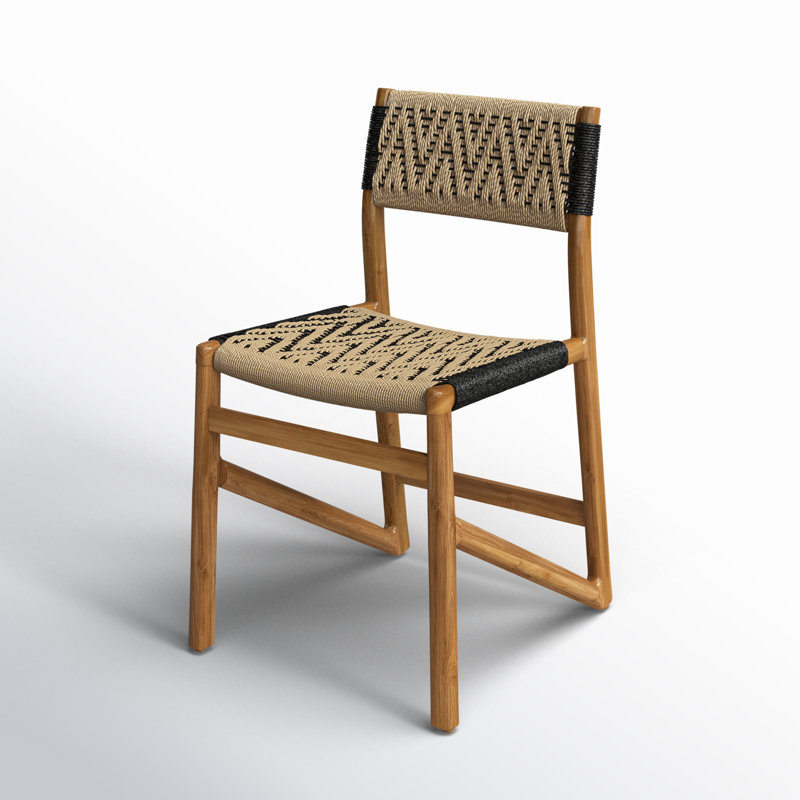 Lumen Teak Upholstered Dining Chair