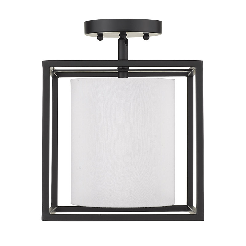 Hodder Fabric Semi Flush Mount