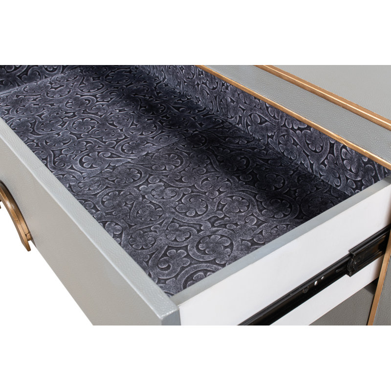 Shagreen 76'' W Sideboard, Storm Gray