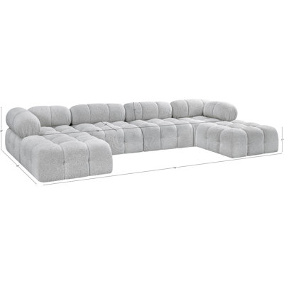 Ames 136" Upholstered Sectional