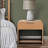 Modern One Drawer Waterfall Nightstand