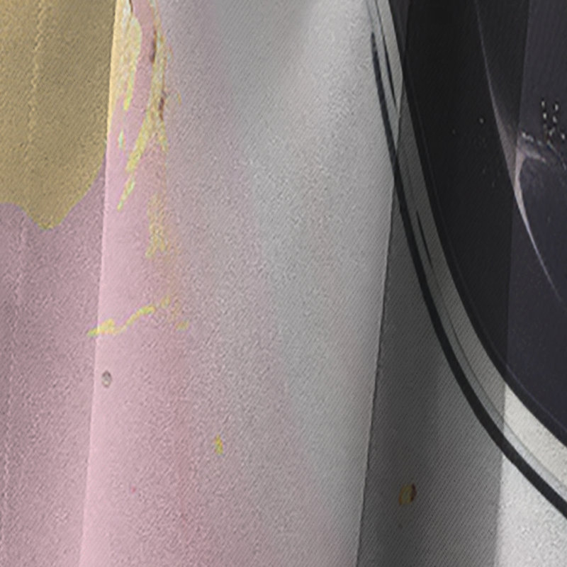 Addie - Rideau occultant en marbre abstrait 1 panneaux, L 52 po x L 108 po