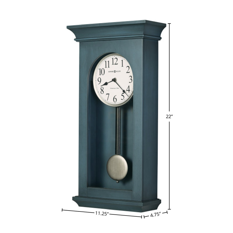 Loreen Solid Wood Pendulum Wall Clock