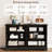 47 Inch Wide 6 Drawer Dresser – Double Vintage Chest of Drawers, Organizer for Bedroom, Living Room, Hallway, Entryway (Grey)-677542506