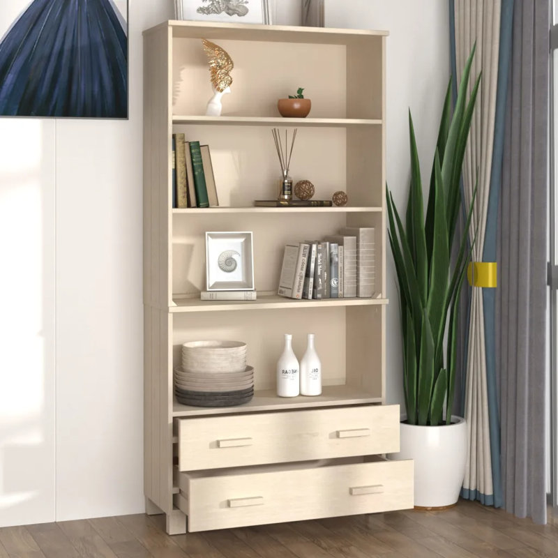 Highboard "HAMAR" Solid Wood Pine, Honey Brown