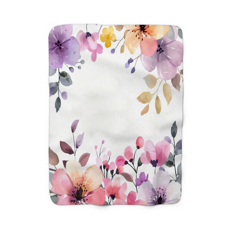  Couverture Serenity of Spring Petals, L 60 po x l 50 po