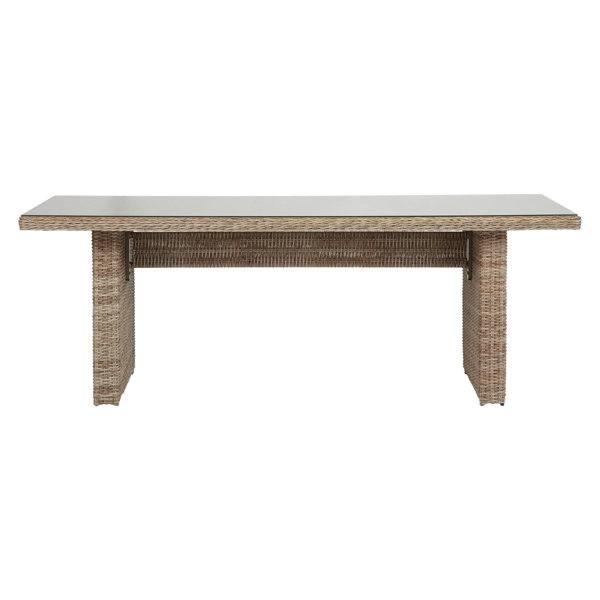 Wayfair Rattan Table Dakota Fields Safire Rattan Dining Table | Wayfair.co.uk