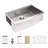 30X21x9 Inch Kitchen Sink Stainless Steel - Workstation With Sound Proof Feature 30" 18 Gauge, Easy To Clean & Long-Lasting Surface