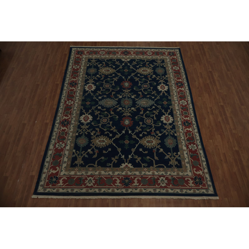Tapis chinois foncé élégant 9 x 12