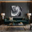 Abstrait art fluide sur toile grise 82-434471355