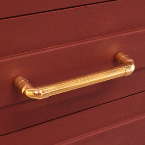 Brass U-Shaped Pull Handle - High Polish