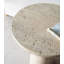 Table d'appoint ronde 22 pi x 22 po x 25,5 po en ciment crème avec base piédestal-864586190