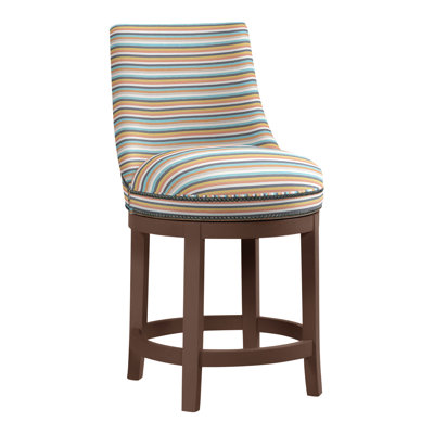Vesper Upholstered Counter Stool with Solid Wood Frame