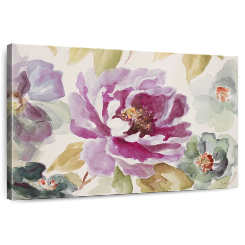 Harnek Purple Florals, 34" H x 51" W