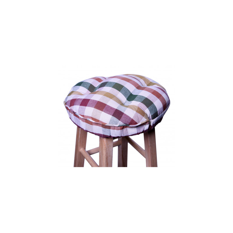 Coussin de siège à carreaux, Multicolore